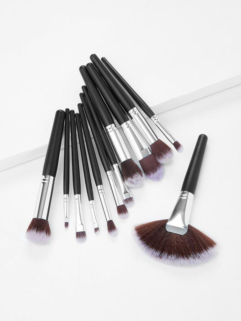 Fan Shaped Professional Makeup Brush 12pcs--Des Mess