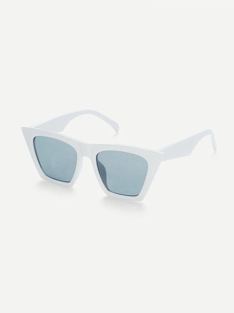Cat Eye Flat Lens Sunglasses-accessories-Des Mess