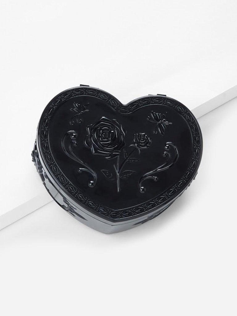 Heart Pattern Jewelry Box-makeup-Des Mess