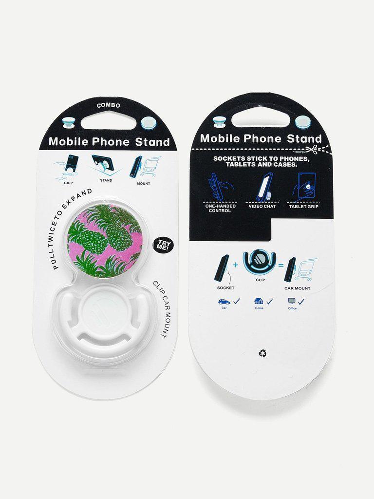 Pineapple Print Gasbag Phone Holder-others-Des Mess