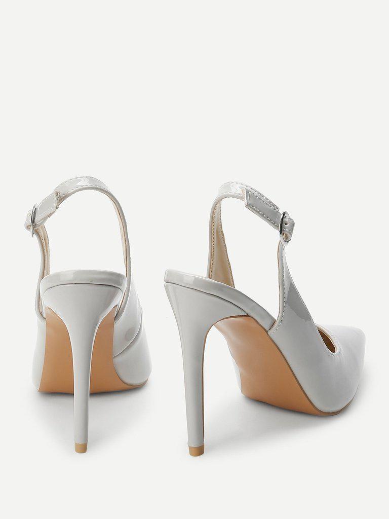 Slingbacks Pointed Toe Heels-shoes-Des Mess