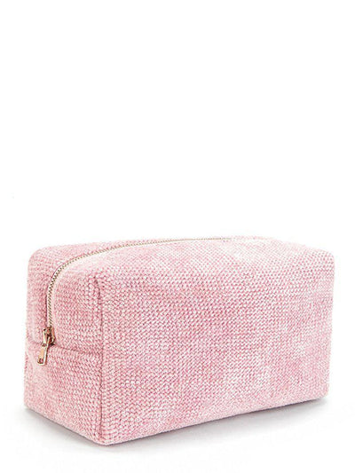 Chenille Zipper Makeup Bag-makeup-Des Mess