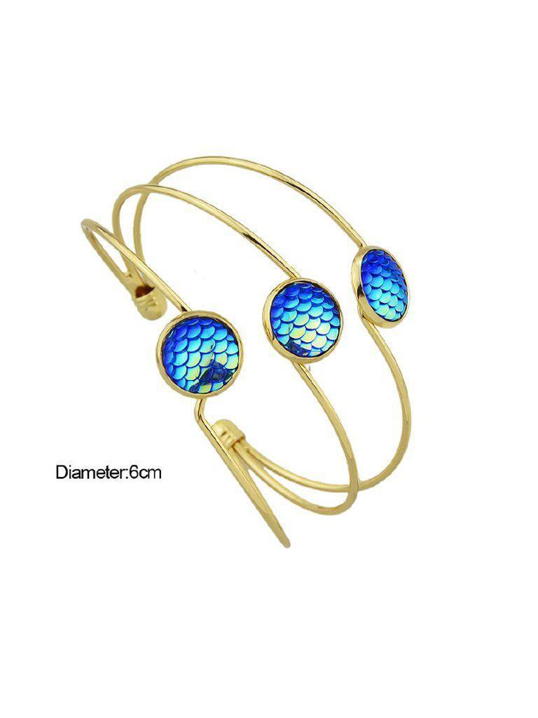 Blue Mermaid Multilayer Love Bracelet--Des Mess