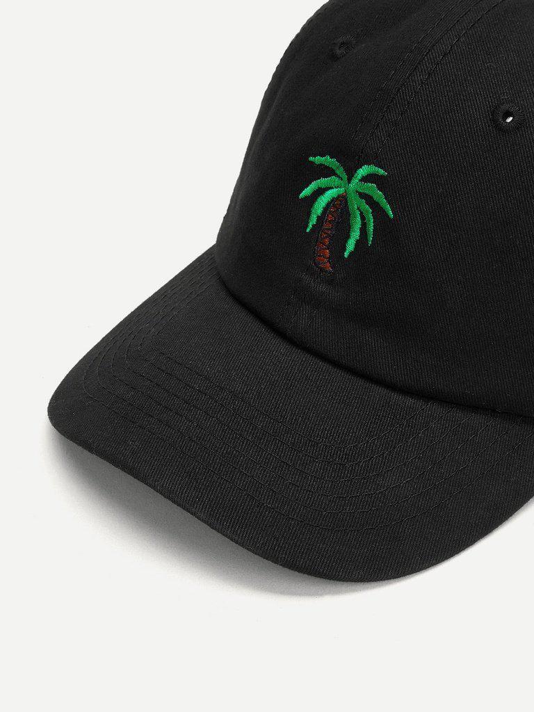 Embroidered Palm Baseball Cap-accessories-Des Mess