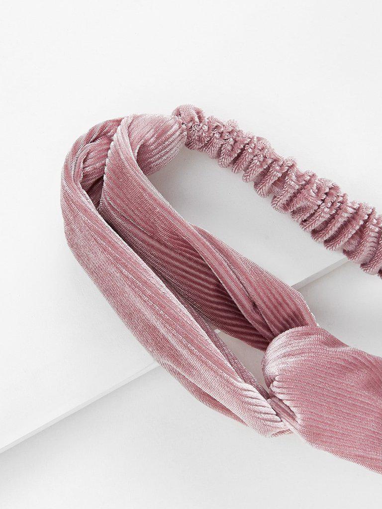 Knot Design Adjustable Headband-hair-Des Mess