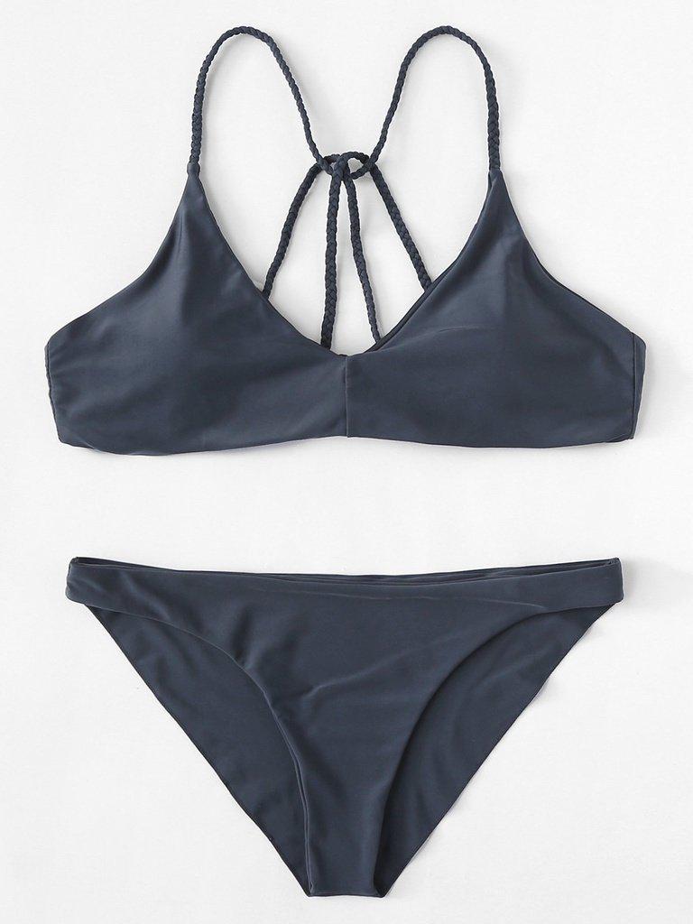 Braided Straps Bikini Set-swimwear-Des Mess