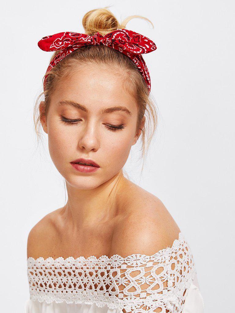 Graphic Print Cute Ear Headband-hair-Des Mess