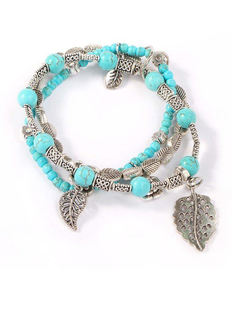 Layered Beaded Bracelet--Des Mess
