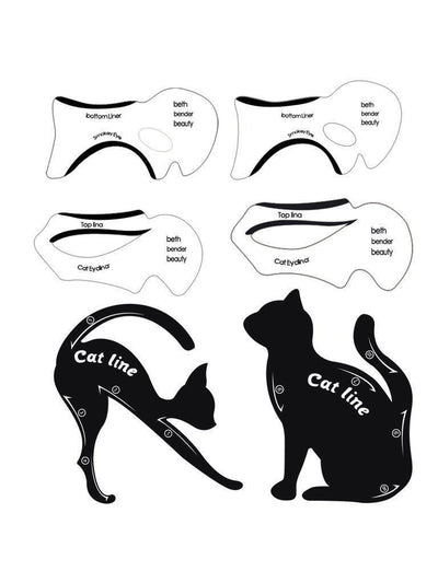 Cat Eyeliner Stencil-makeup-Des Mess