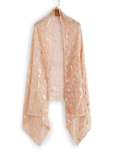 Feather Print Light Weight Scarf-accessories-Des Mess