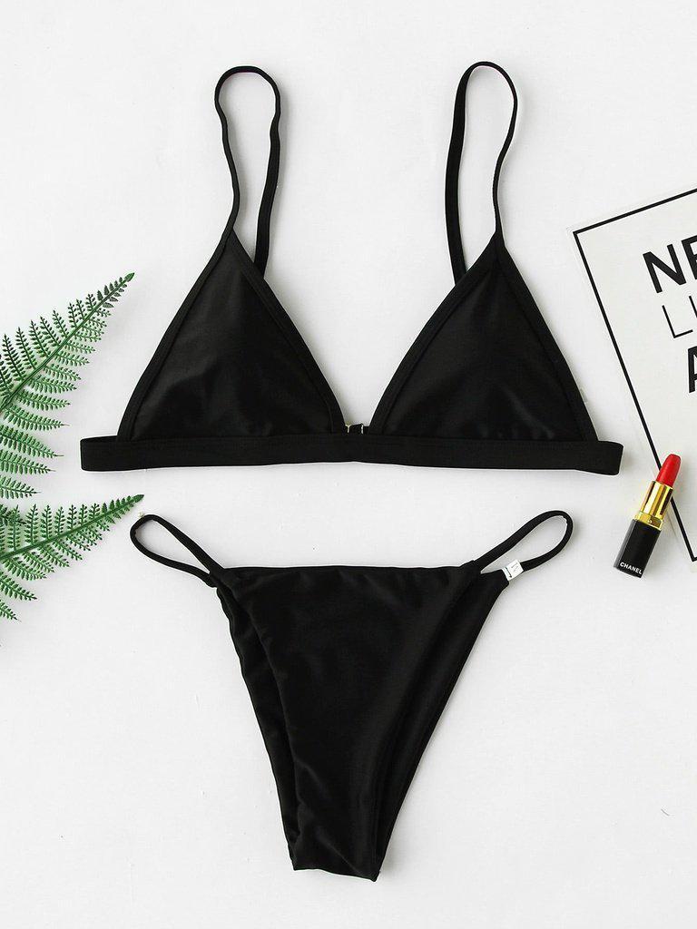 Beach Triangle Bikini Set-swimwear-Des Mess
