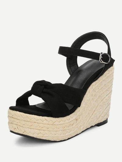 Suede Espadrille Platform Wedge Sandals-shoes-Des Mess