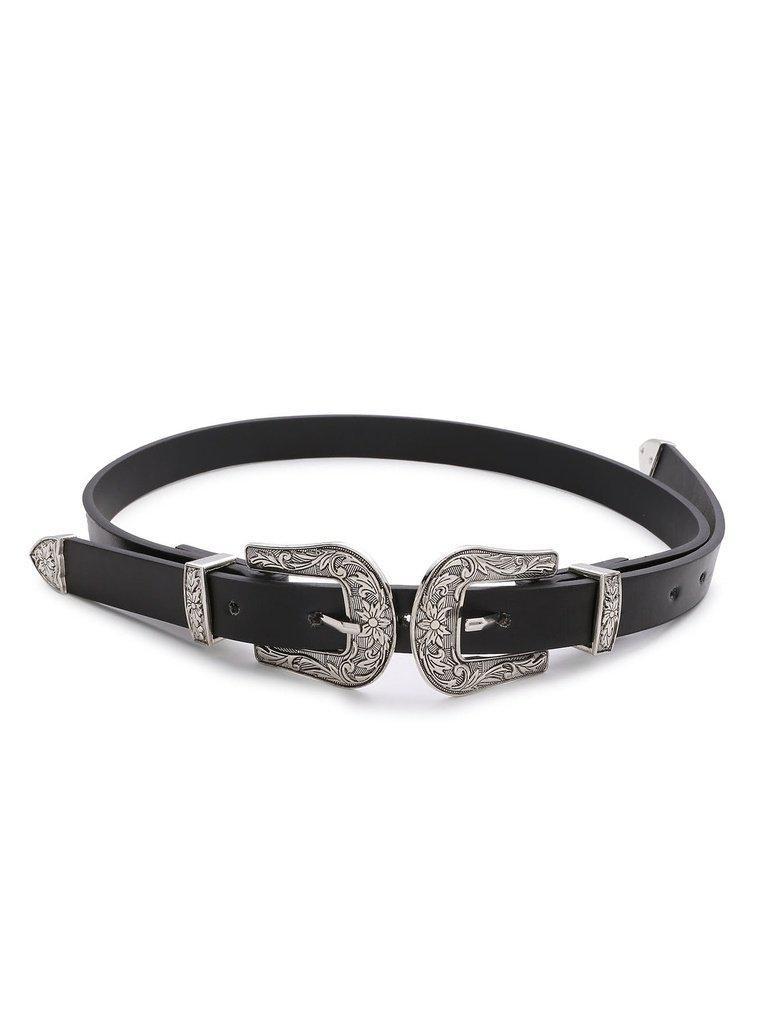 Double Buckle Western Belt-accessories-Des Mess