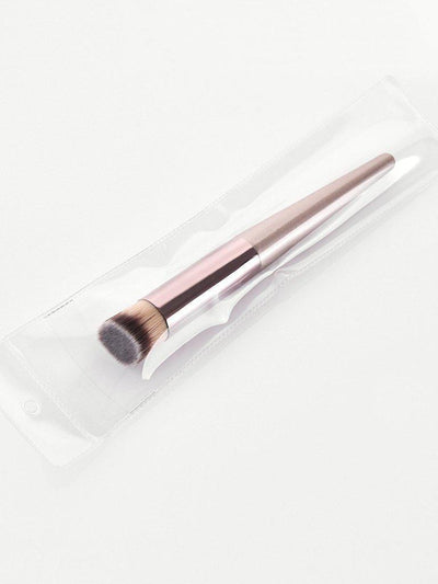 Metallic Handle Makeup Brush-makeup-Des Mess