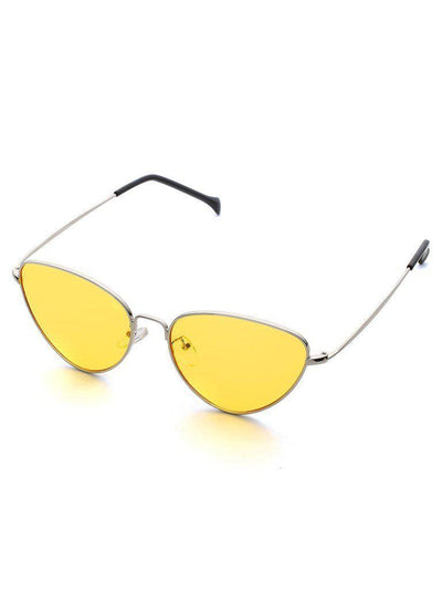 Oval Shaped Flat Lens Sunglasses-accessories-Des Mess