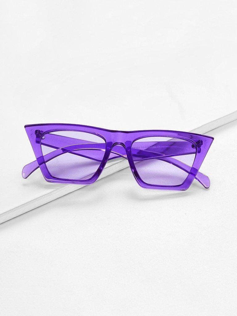 Plain Frame Cat Eye Sunglasses-accessories-Des Mess