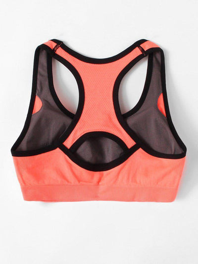 Racerback Cut Out Sports Bra-sportswear-Des Mess