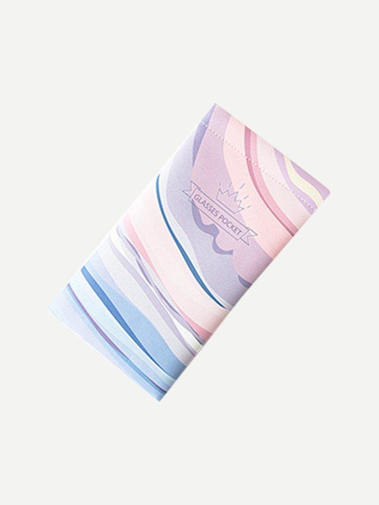 Pastel Lines Glasses Pouch-accessories-Des Mess