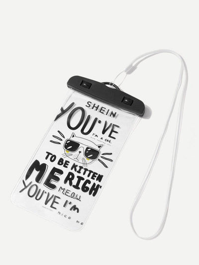 Cat Print Waterproof Pouch Bag-others-Des Mess