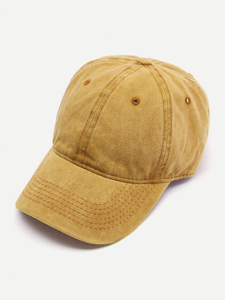 Embroidered Hole Detail Baseball Cap-accessories-Des Mess