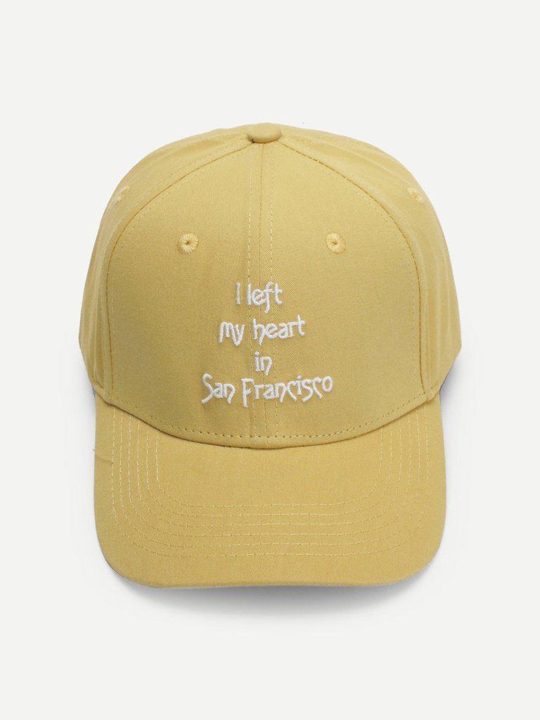 Embroidered Letter Baseball Cap-accessories-Des Mess