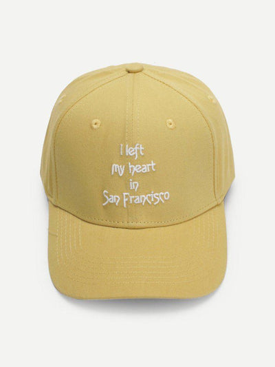 Embroidered Letter Baseball Cap-accessories-Des Mess