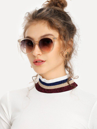 Mirror Lens Cat Eye Sunglasses-accessories-Des Mess