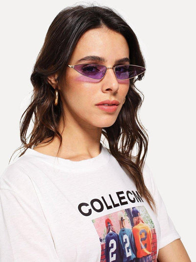 Tinted Lens Metal Frame Sunglasses-accessories-Des Mess