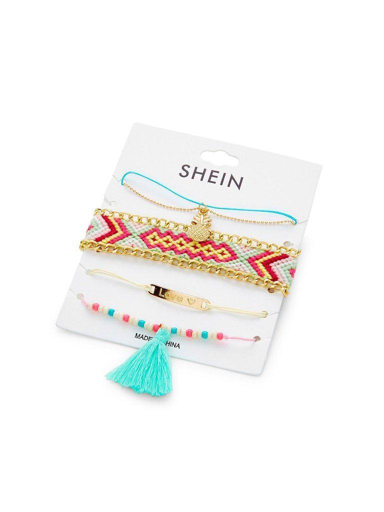 Beaded Design Bracelet Set With Tassel Charm-jewelry-Des Mess