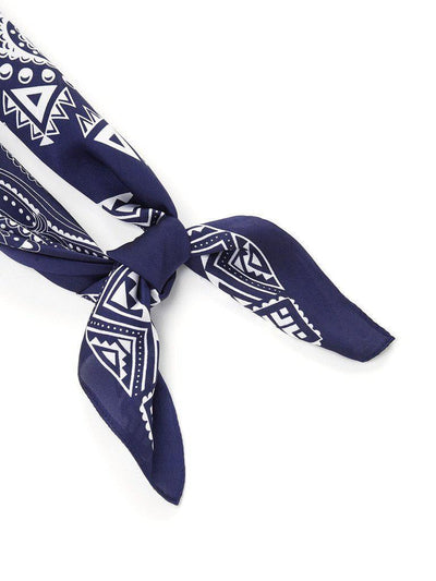 Mixed Print Bandana Scarf-accessories-Des Mess