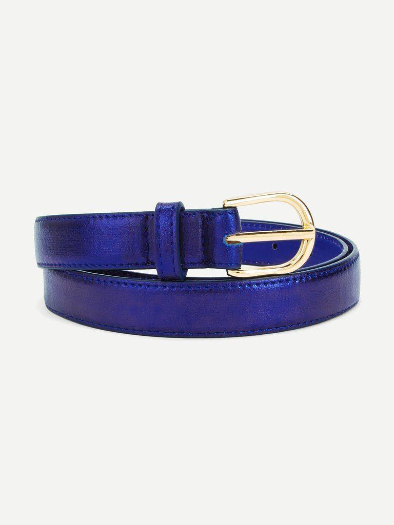 Contrast Buckle PU Belt-accessories-Des Mess