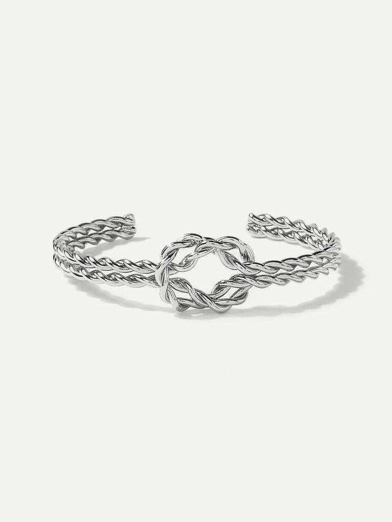 Double Layered Twist Cuff Bangle--Des Mess