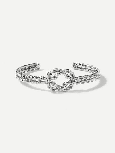 Double Layered Twist Cuff Bangle--Des Mess