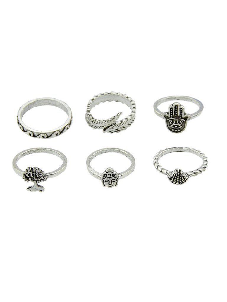 Retro Ring Six-Piece Suit-jewelry-Des Mess