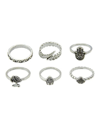 Retro Ring Six-Piece Suit-jewelry-Des Mess