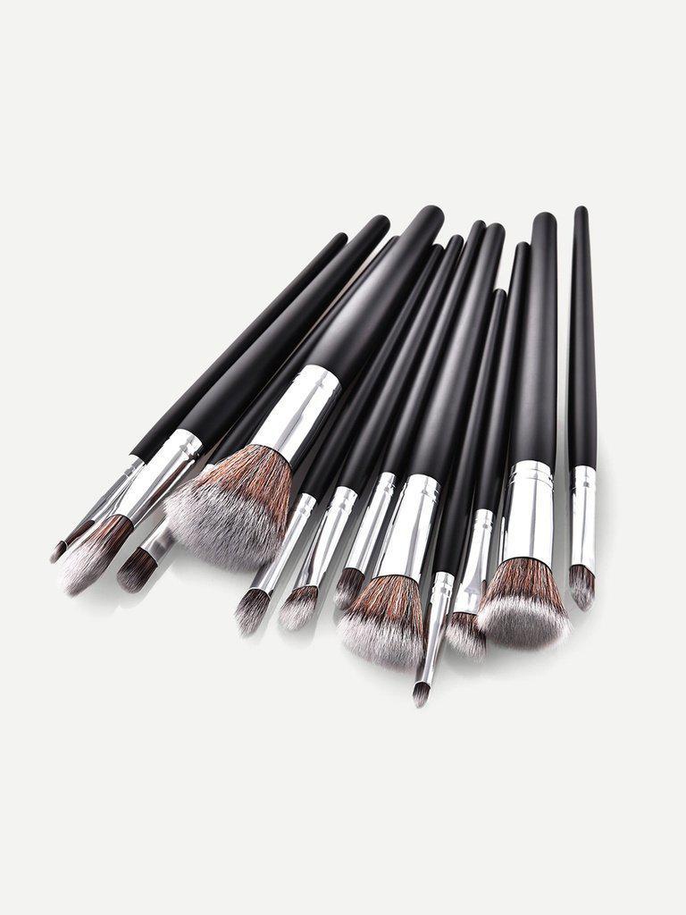 Soft Bristle Makeup Brush 12pcs-makeup-Des Mess