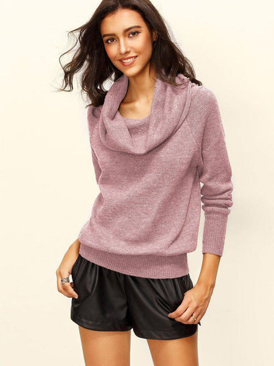 Raglan Sleeve Two Way Sweater-outerwear-Des Mess