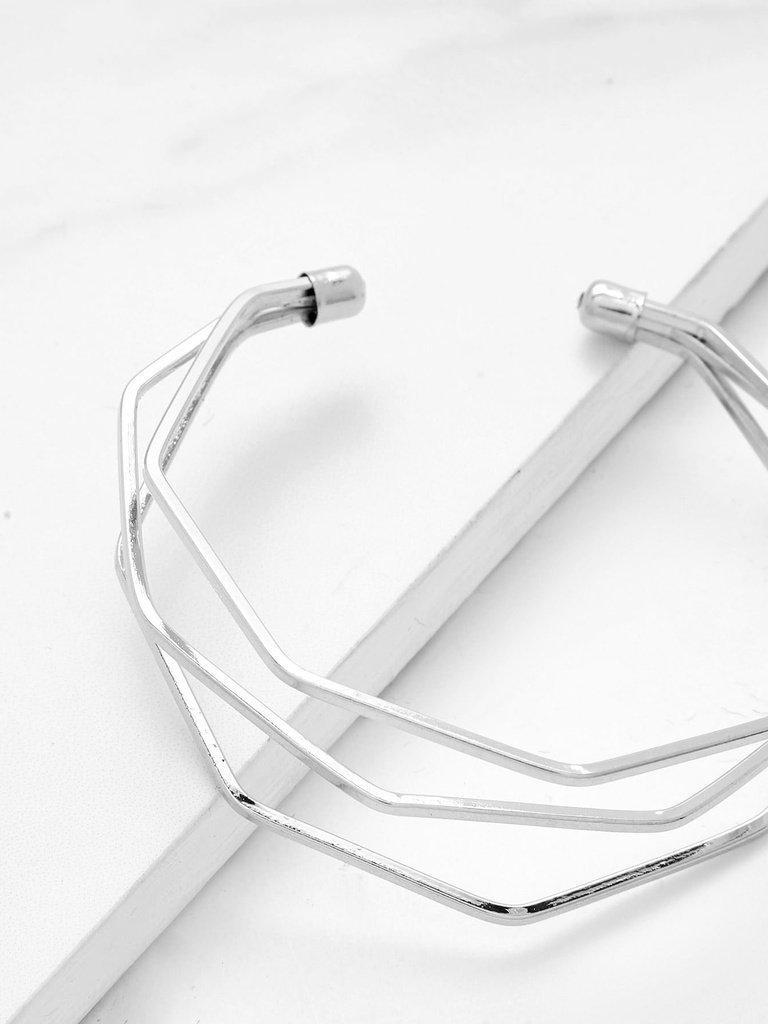 Layered Cuff Bracelet-jewelry-Des Mess