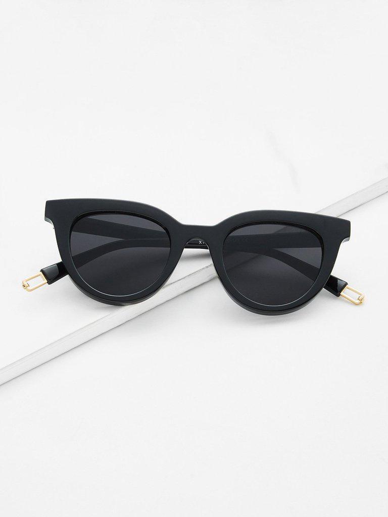 Flat Lens Cat Eye Sunglasses-accessories-Des Mess