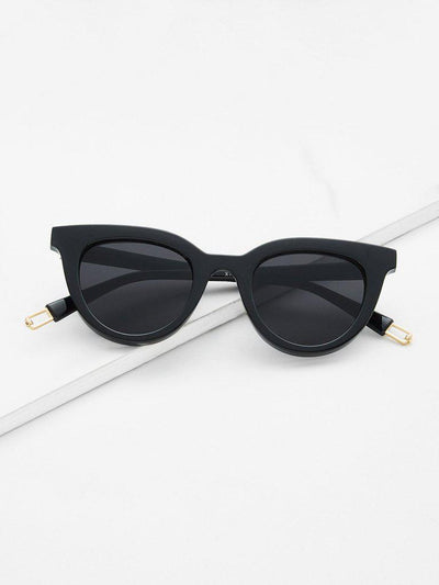 Flat Lens Cat Eye Sunglasses-accessories-Des Mess