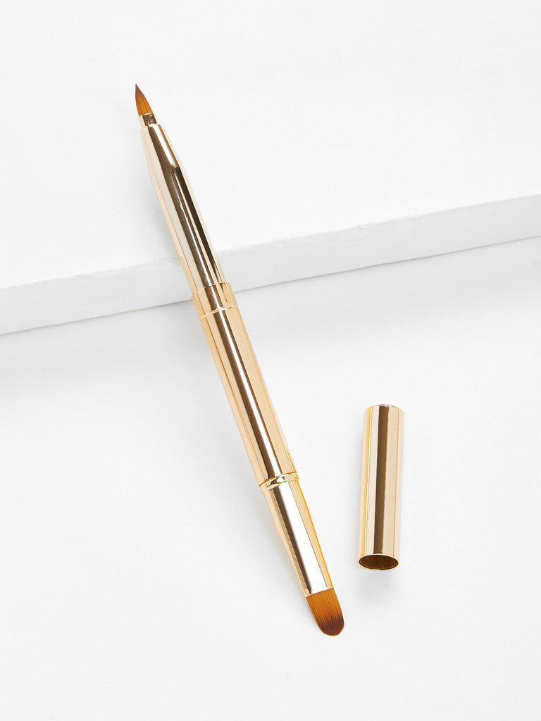Two Head Metal Handle Lip Brush-makeup-Des Mess