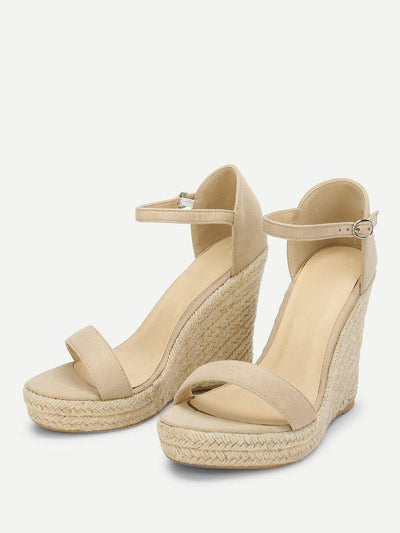 Two Part Espadrille Wedge Sandals-shoes-Des Mess