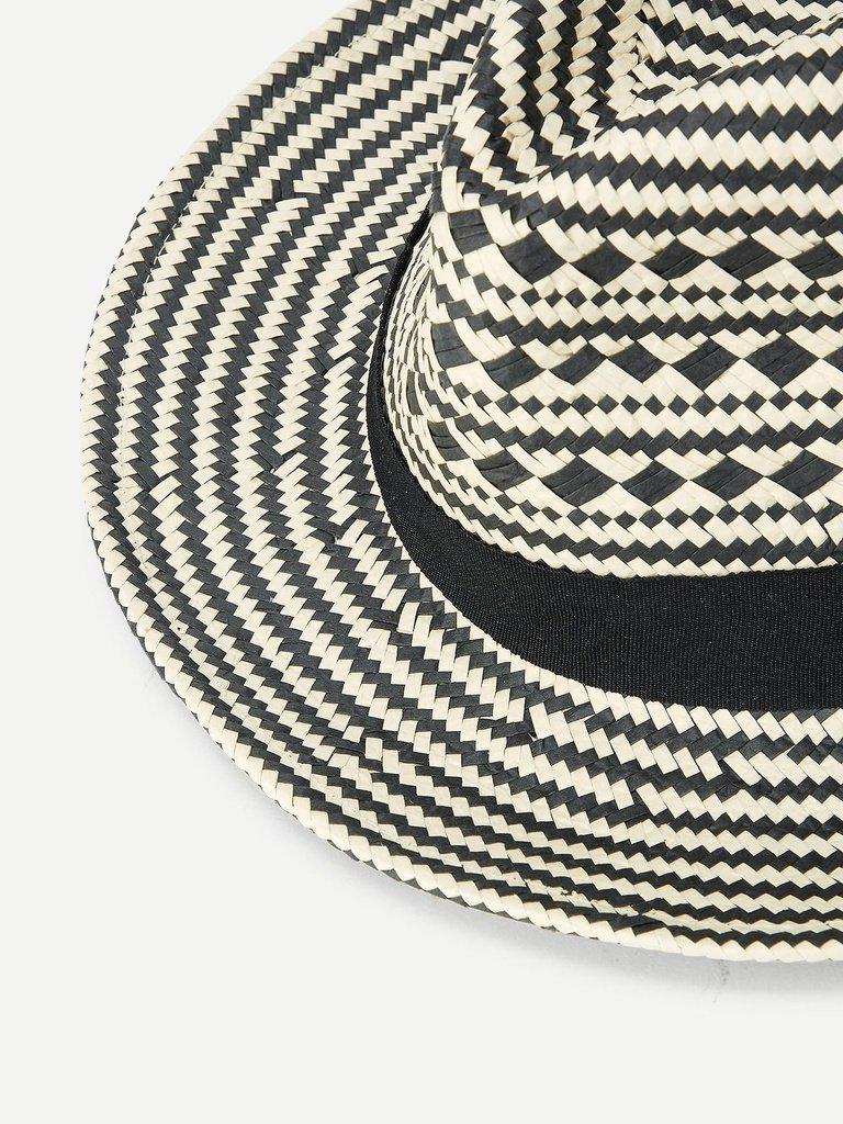 Straw Fedora Hat-accessories-Des Mess