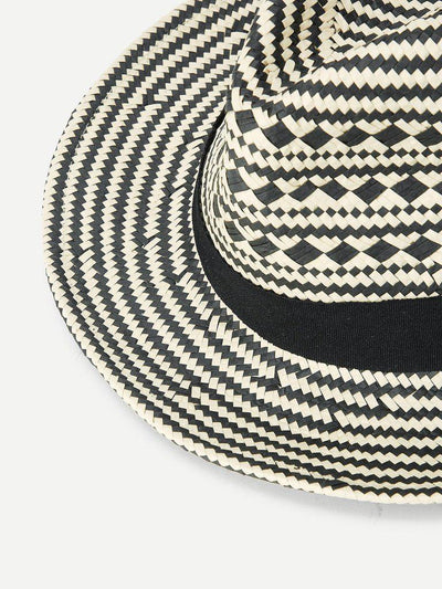 Straw Fedora Hat-accessories-Des Mess