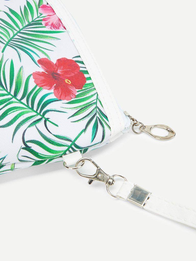 Flower Print Makeup Bag-makeup-Des Mess