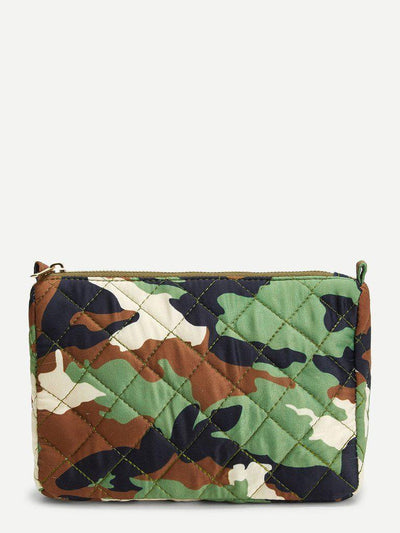 Camouflage Printed Makeup Bag-makeup-Des Mess