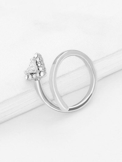 Rhinestone Triangle Design Wrap Ring-jewelry-Des Mess
