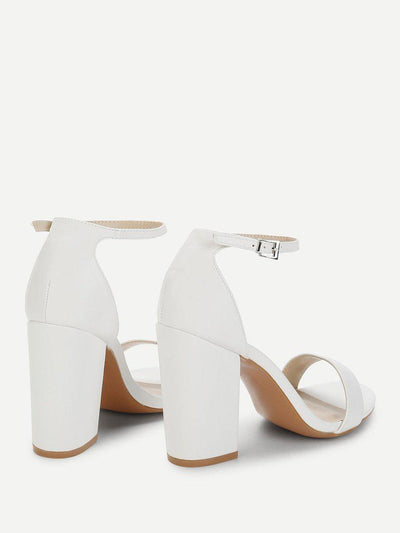 Two Part Ankle Strap Chunky Heels-shoes-Des Mess