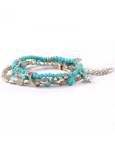 Layered Beaded Bracelet--Des Mess