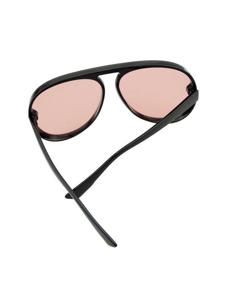Pink Large Frame Thick Side Sunglasses-accessories-Des Mess
